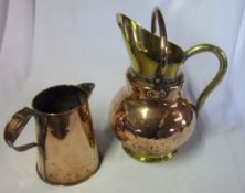 2 copper jugs