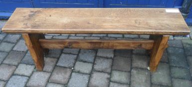 Oak bench, size approx 4 ft
