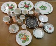 Assorted Portmeirion inc cups, saucers, plates etc