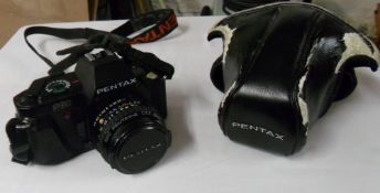 Pentax P30 camera with case