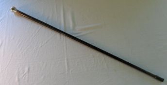 Foreign silver topped walking cane