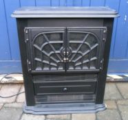 Cast iron flame effect electric fire