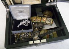 Jewellery box full of costume jewellery