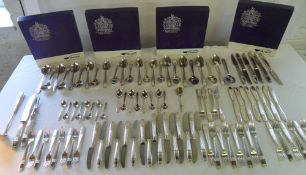 Elkington plate 'Westminster' cutlery set, approx 56 pcs