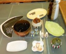 Sel of Poole pottery and Carlton Ware