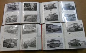 4 photo albums of buses & transport