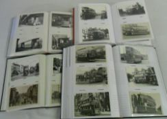 4 photo albums of trams inc Leicester, Leeds etc