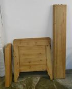 Pine single bed