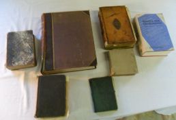 Various books inc Hogarth's Works & Enticks spelling dictionary etc