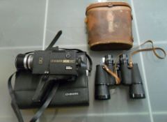 Chinon 800 Power Zoom, Sanyo Mini talk-book TRC 3500 & Zenith 7 x 50 binoculars