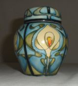 Moorcroft ginger jar with lid, ht approx 11 cm