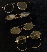 4 prs of old spectacles