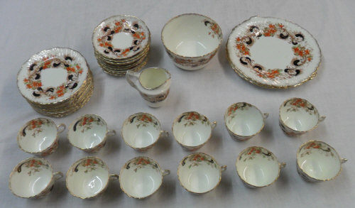 Cope & Son 'Ironstone' part tea service with plates, approx 37 pcs
