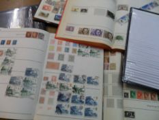 2 boxes containing world stamps - much GB, including Churchill commemorative's, space, 1d reds,