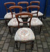 6 mah dining chairs c1850 maker Hewetson
