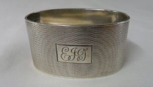 Silver napkin ring, approx 1.5oz Birm 1952