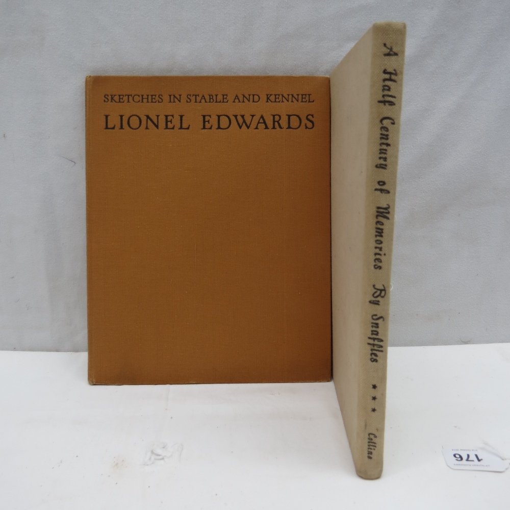 Two books: Sketches in stable and kennel. Lionel Edwards 1944 edition, Natali and Maurice, twelve