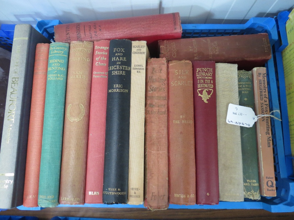 Fifteen books including three editions of Memoirs of a Fox-Hunting Man by Siegfried Sassoon, Scarlet