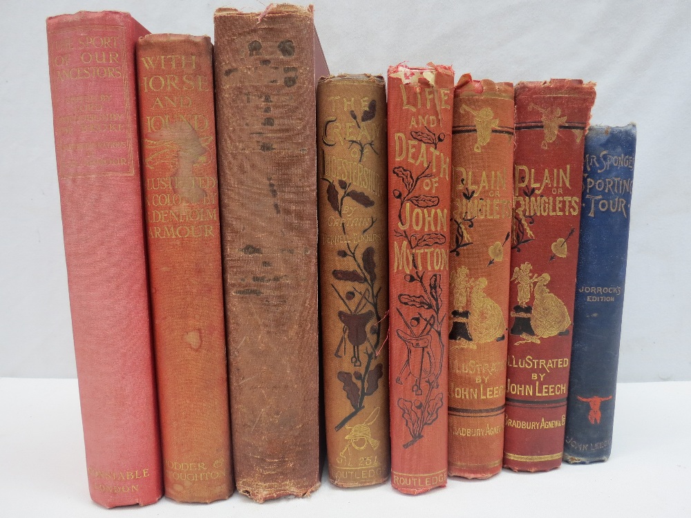 Eight books including Notitia Venatica, a treatise on fox hunting by William C.A. Blew, M.A. with