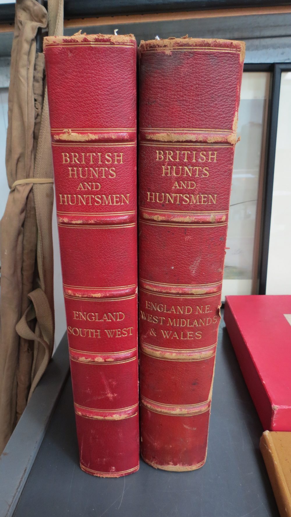 Book: Two volumes of  British Hunts and Huntsmen - England N.E. West Midland and Wales and England
