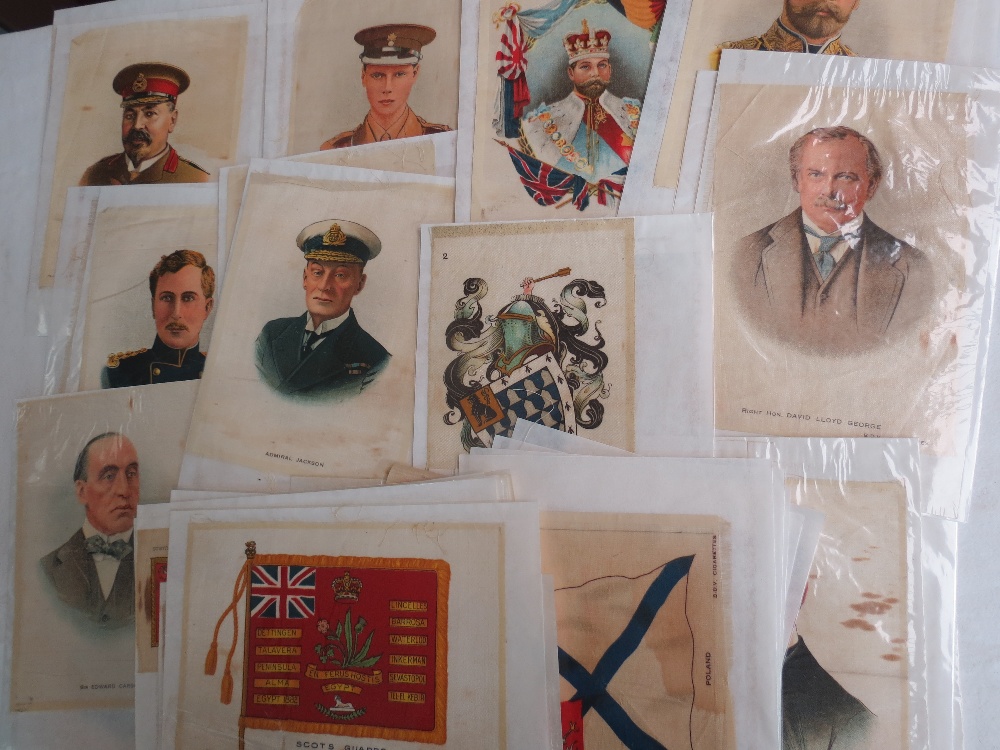 Silks in album and sleeves. 60 `Giant` silks of Royalty, War Leaders, Flags. Each in its own sleeve