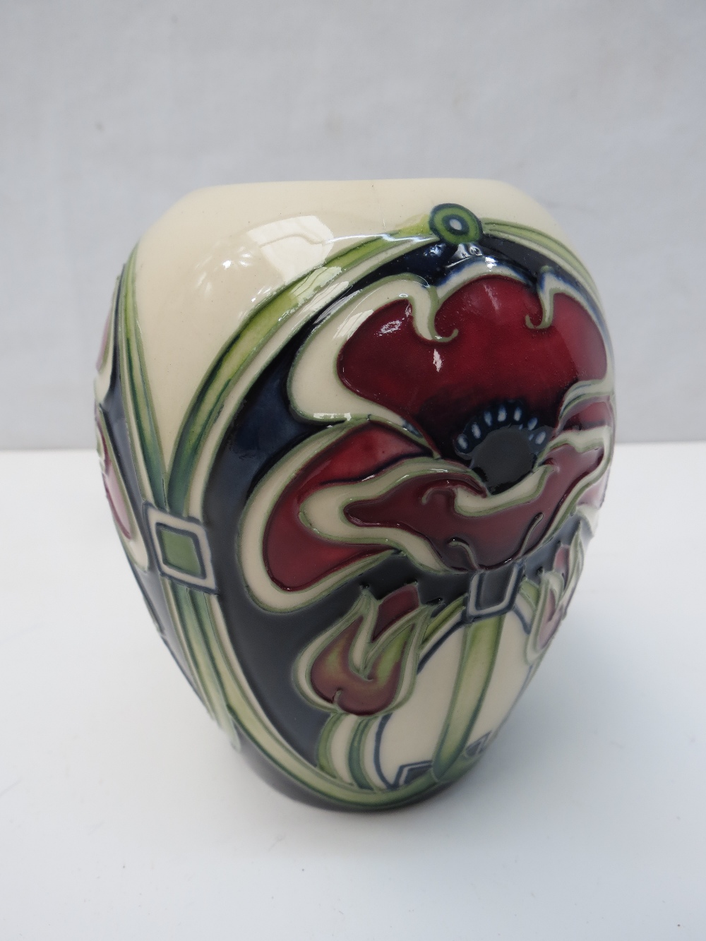 A Moorcroft Petaldome design vase, made in 2012, it is a second  bearing a red dot to its base;