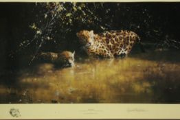 David Shepherd OBE (b.1931) ARR, ""Jaguars"", Signed and numbered 907/1500, Colour print, 31 x