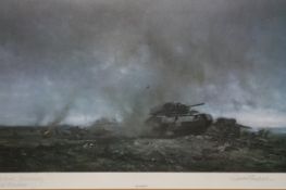 David Shepherd OBE (b.1931) ARR, ""Alamein"", Signed and numbered 159/200, Colour print, 29 x 57cm.