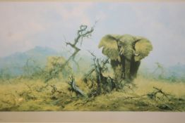 David Shepherd OBE (b.1931) ARR, ""Untitled"", Signed and numbered 268/850, Colour print, 47 x