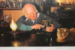 David Shepherd OBE (b.1931) ARR, ""The Clockmender`s Cat"", Signed and numbered 90/500 Colour