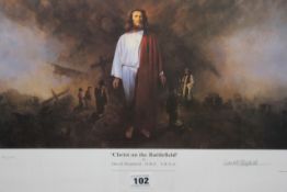 David Shepherd OBE (b.1931) ARR, ""Christ on the Battlefield"", Signed and numbered 174/250 Colour