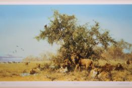 David Shepherd O.B.E (b. 1931) ARR, ""Africa"", Signed and numbered 63/350 in pencil, Colour print,