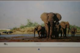 David Shepherd O.B.E (b. 1931) ARR, ""Evening in Africa"", Signed and numbered 1448/1500 in pencil,