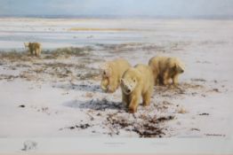 David Shepherd OBE (b.1931) ARR, ""Lone Wanderers of the Arctic"", Signed and numbered 485/1500,