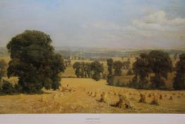 David Shepherd OBE (b.1931) ARR, ""Somerset Harvest"", Colour print, 35 x 53cm. Together with ""