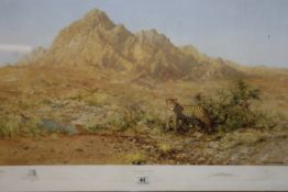 David Shepherd OBE (b.1931) ARR, ""The Arabian Leopard"", Signed and numbered 185/500, Colour