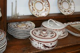 AN EXTENSIVE ALDERMARSTON POTTERY DINNER SERVICE