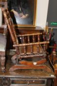 A CHILD`S AMERICAN ROCKING CHAIR