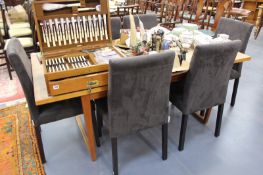 A SET OF HABITAT DINING CHAIRS