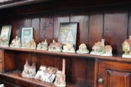 A COLLECTION OF DAVID WINTER COTTAGES,ETC. TOGETHER WITH FOUR BOOKS