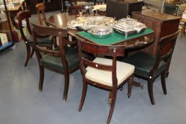 SIX EARLY 19TH.C.MAHOGANY DINING CHAIRS