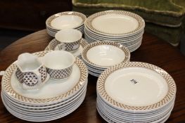 A QTY OF ADAMS DINNERWARE