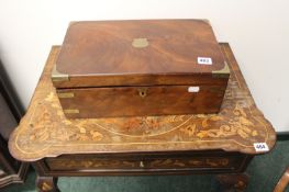 A MAHOGANY WRITING BOX