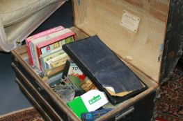 A LARGE BOX OF COLLECTABLES