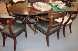 A REGENCY STYLE DINING TABLE