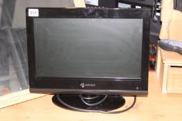 A SMALL FLAT SCREEN TV