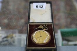 A GOLD POCKET WATCH