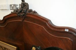 A FRENCH ROSEWOOD DOUBLE BED