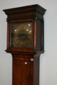 A GEORGIAN EIGHT DAY LONG CASE CLOCK BY THOMAS TAYLOR, WORCESTER IN WALNUT VENEERED CASE