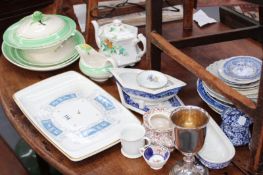 AN ART DECO PART DINNER SERVICE AND VARIOUS OTHER CHINAWARE,ETC